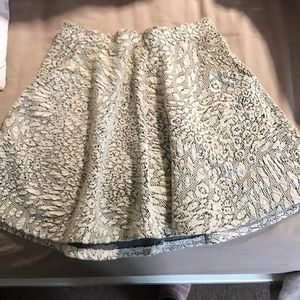Topshop patterned skater skirt